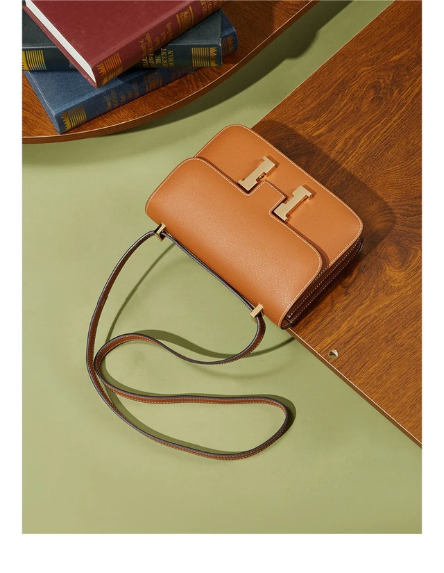 Alt view image 2 of 2 - Women Genuine Leather Crossbody Bag Luxury Handbag Brown