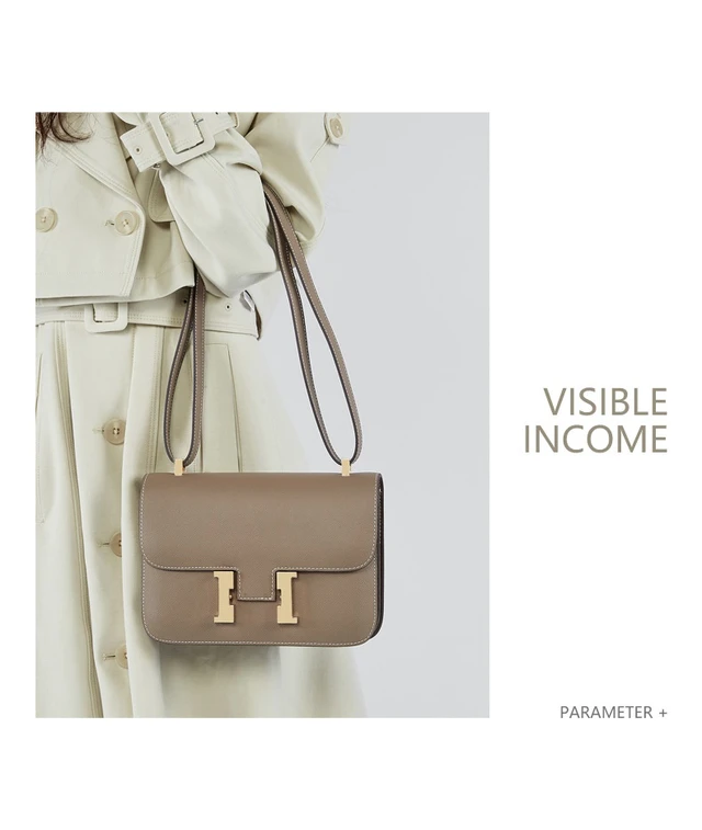 Alt view image 2 of 3 - Women Genuine Leather Crossbody Bag Luxury Handbag Bronze