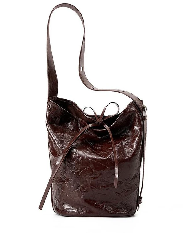 Main image of Women Genuine Leather Tote Handbags Hobo Bags Brown