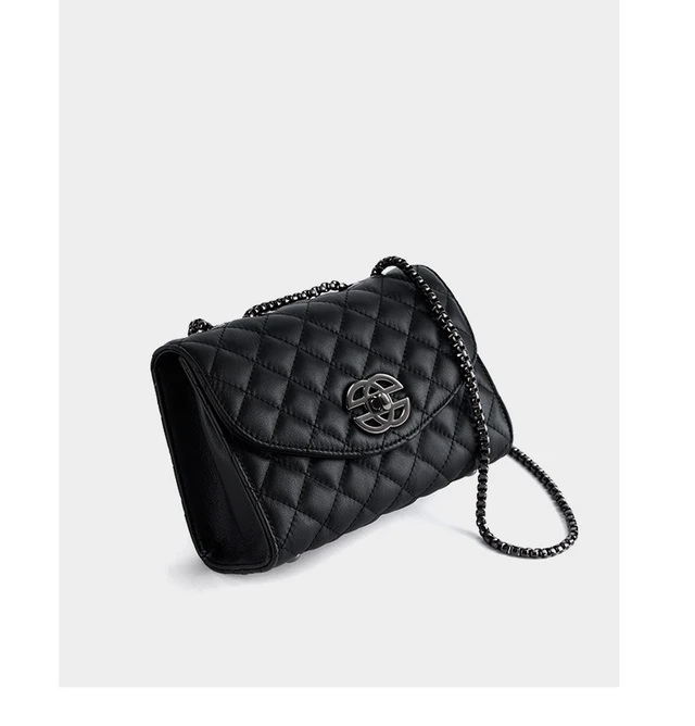 Alt view image 7 of 7 - Women Genuine Leather Small Handbags Black