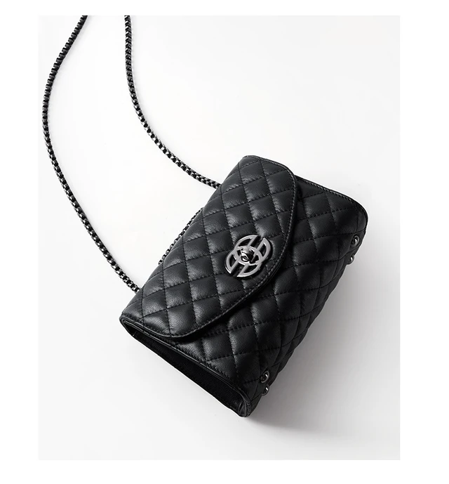 Alt view image 2 of 7 - Women Genuine Leather Small Handbags Black