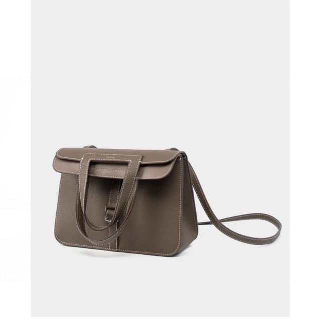 Alt view image 3 of 4 - Womens Genuine Leather Casual Handbags Grey