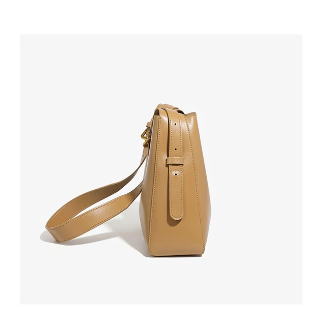 Alt view image 5 of 5 - Genuine Leather Women's Satchel Bag Classic Top Handle Purses Fashion Crossbody Handbags Bronze