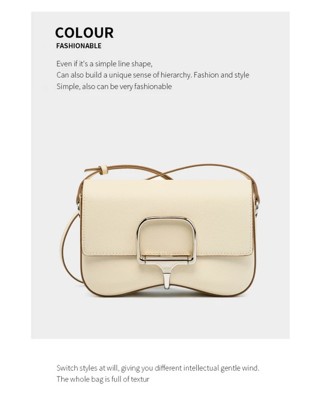 Alt view image 2 of 3 - Women Genuine Leather Della Shoulder Crossbody Bag White