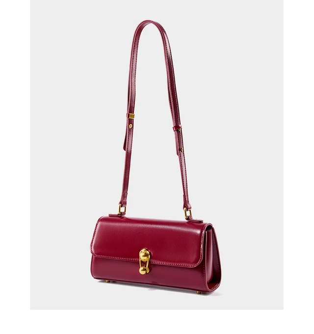 Alt view image 2 of 6 - Women Fashion Genuine Leather Handbags Tote Bag Shoulder Bag Red