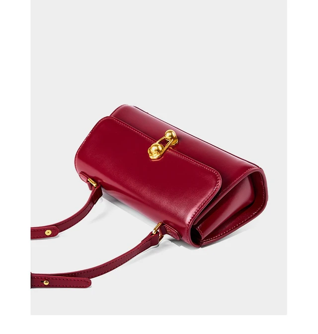 Alt view image 4 of 6 - Women Fashion Genuine Leather Handbags Tote Bag Shoulder Bag Red