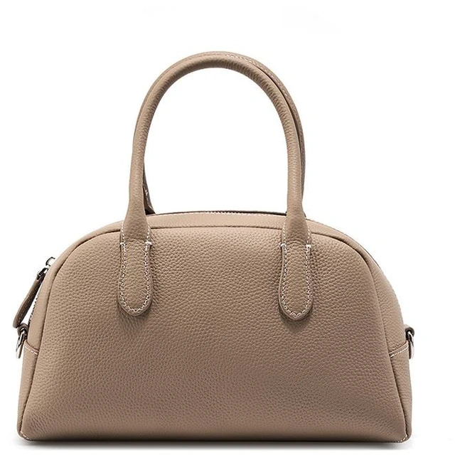 Main image of Genuine Leather Hobo Purse Bag Small Crossbody Shoulder Handbags For Women Grey
