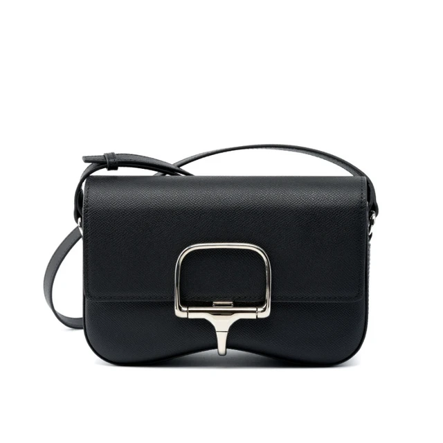 Main image of Women Genuine Leather Della Shoulder Crossbody Bag Black