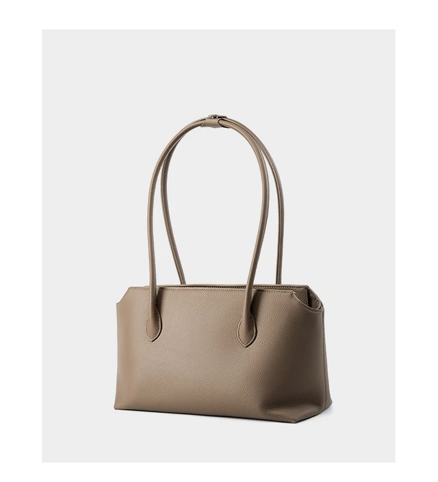 Alt view image 2 of 6 - Women Genuine Leather Shoulder Purses and Handbags Grey