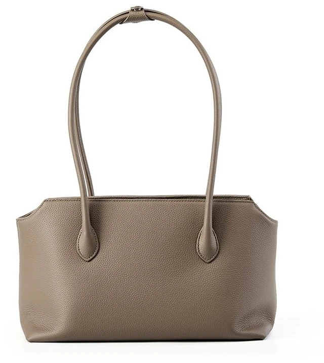 Main image of Women Genuine Leather Shoulder Purses and Handbags Grey