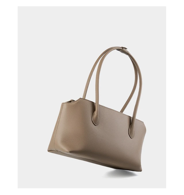 Alt view image 4 of 6 - Women Genuine Leather Shoulder Purses and Handbags Grey