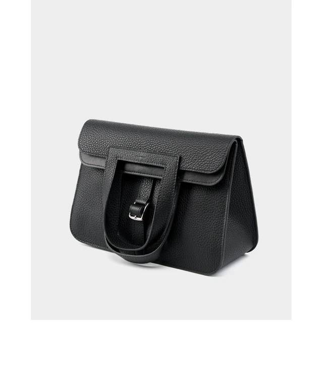 Alt view image 3 of 3 - Womens Genuine Leather Casual Handbags Black