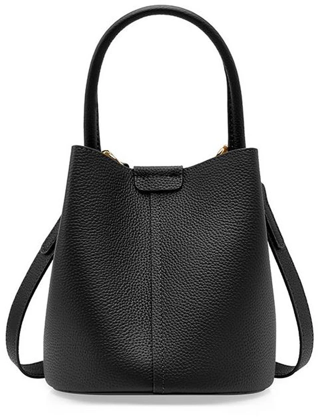 Main image of Women Genuine Soft Leather Shoulder Hobo Bag Black