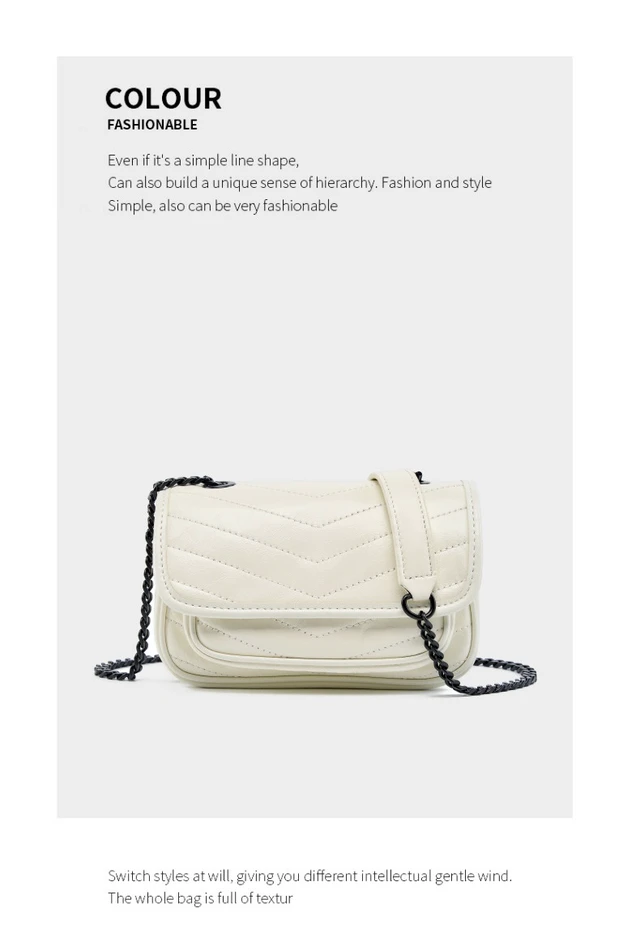 Alt view image 2 of 3 - Genuine Leather Women Designer Large Purse Work Handbags Womens Crossbody Purses Woman Shoulder Bags White