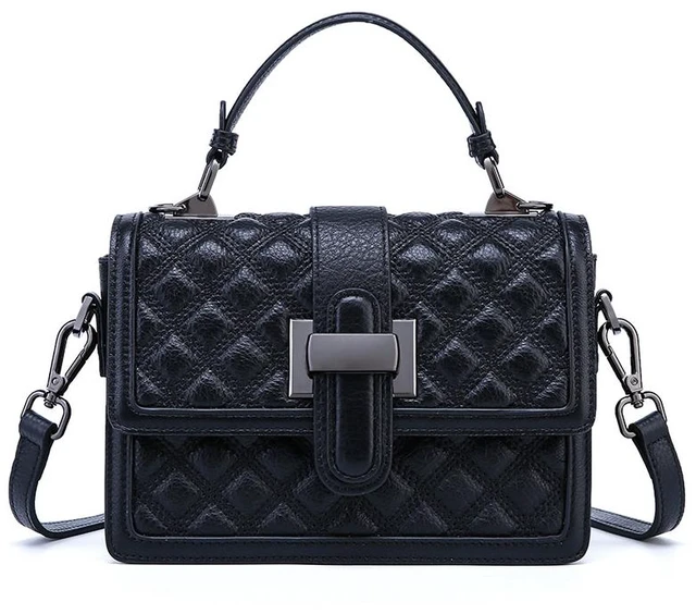 Main image of Women Cute Top Handle Crossbody Bag Stylish Tiny Clutch Handbag with Strap Black