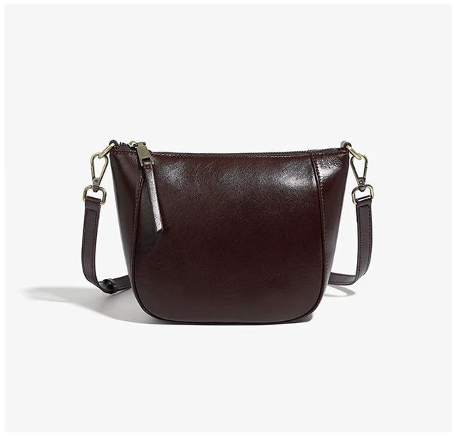 Alt view image 2 of 3 - Genuine Leather Women Crossbody Handbag Chic Tote Bag Purple