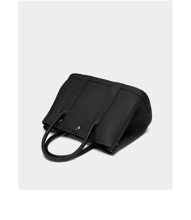 Alt view image 4 of 4 - Women Genuine Leather Tote Bag Handbags Black