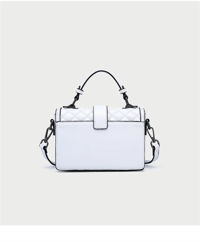 Alt view image 4 of 6 - Women Cute Top Handle Crossbody Bag Stylish Tiny Clutch Handbag with Strap White
