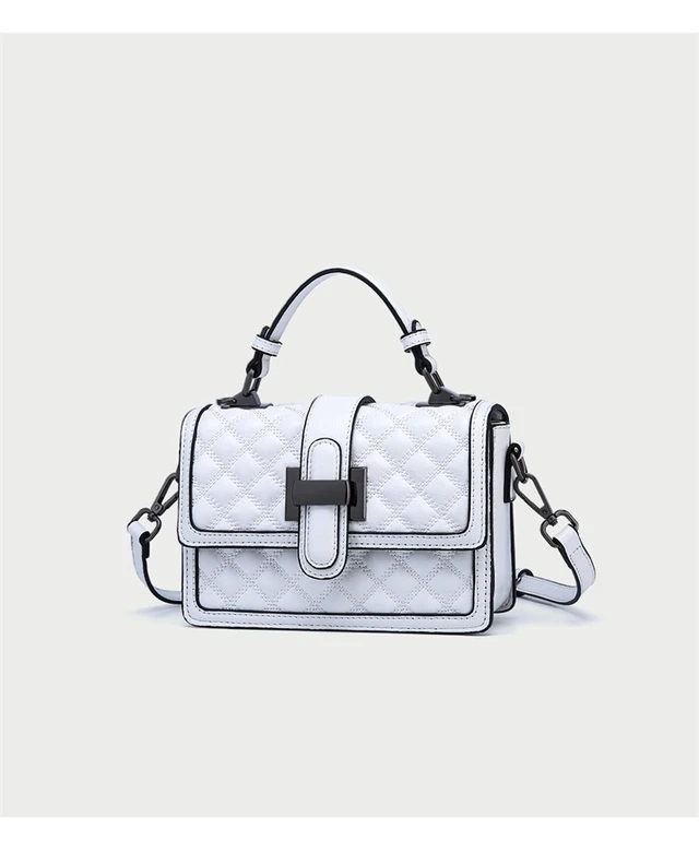 Alt view image 2 of 6 - Women Cute Top Handle Crossbody Bag Stylish Tiny Clutch Handbag with Strap White