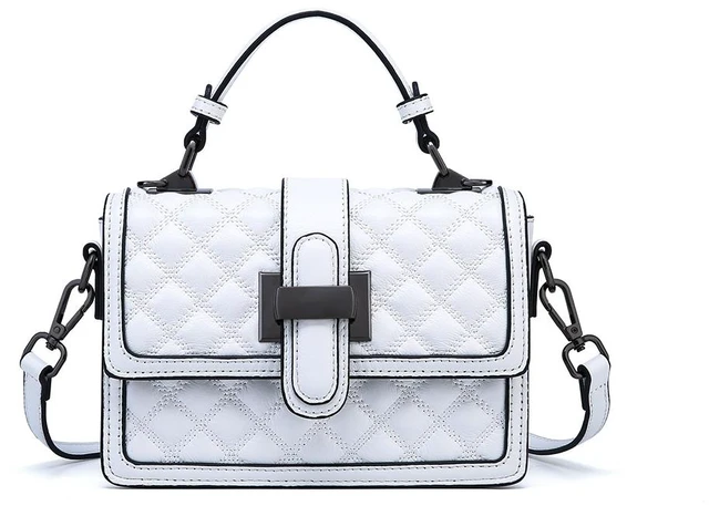 Main image of Women Cute Top Handle Crossbody Bag Stylish Tiny Clutch Handbag with Strap White