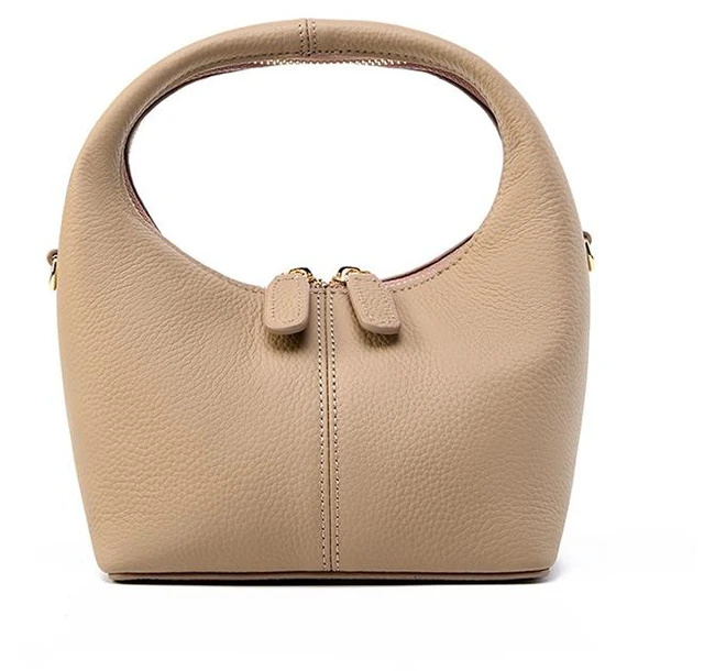 Main image of Genuine Leather Women's Small Crossbody Bags Lady Cow Leather Shoulder Handbag Grey