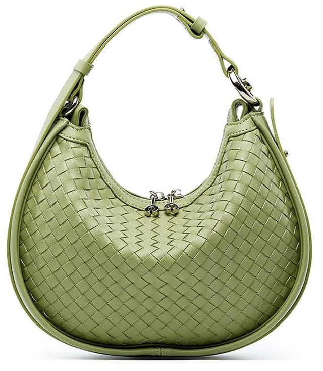 Main image of Women Genuine Leather Shoulder Bags Classic Crossbody Purses for Lady Handbag Green