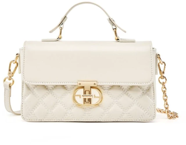 Main image of Genuine Leather Women Tote Bag Shoulder Bags White