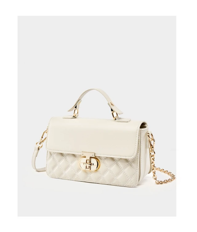 Alt view image 3 of 4 - Genuine Leather Women Tote Bag Shoulder Bags White