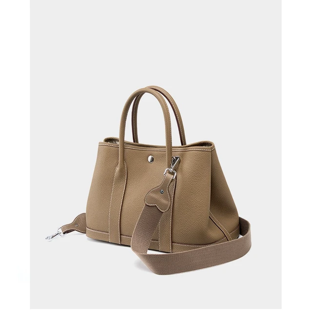 Alt view image 5 of 6 - Women Genuine Leather Tote Bag Handbags Bronze