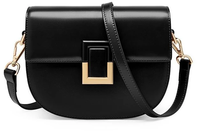 Main image of Women's Leather Designer Handbags Tote Purses Shoulder Bucket Bags Black