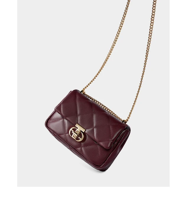 Alt view image 3 of 3 - Genuine Leather Women Lightweight Handbags Shoulder Bag Red