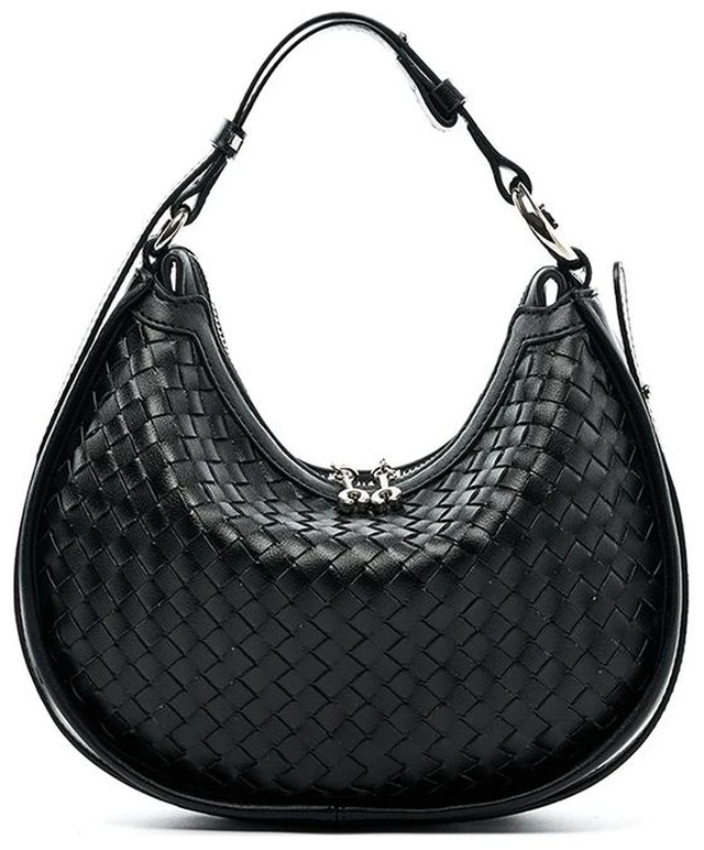 Main image of Women Genuine Leather Shoulder Bags Classic Crossbody Purses for Lady Handbag Black