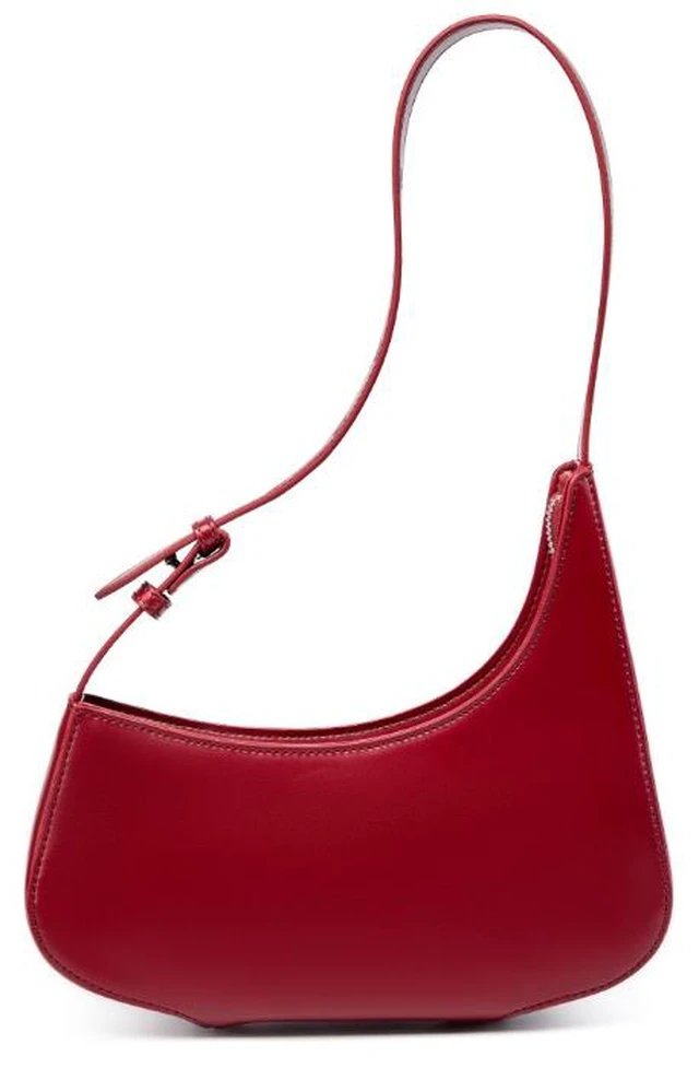 Main image of Genuine Leather Women Small Shoulder Purse Handbag Red