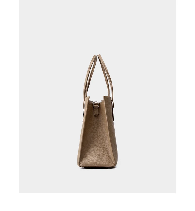 Alt view image 7 of 7 - Genuine Leather Women's Handbag Grey