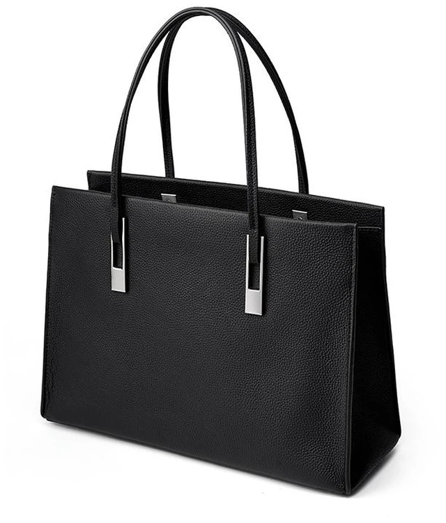 Main image of Genuine Leather Women's Handbag Black