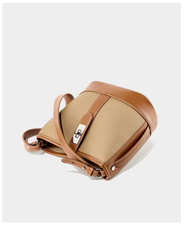 Alt view image 5 of 5 - Genuine Leather Shoulder Bag for Women Purses and Handbags Brown