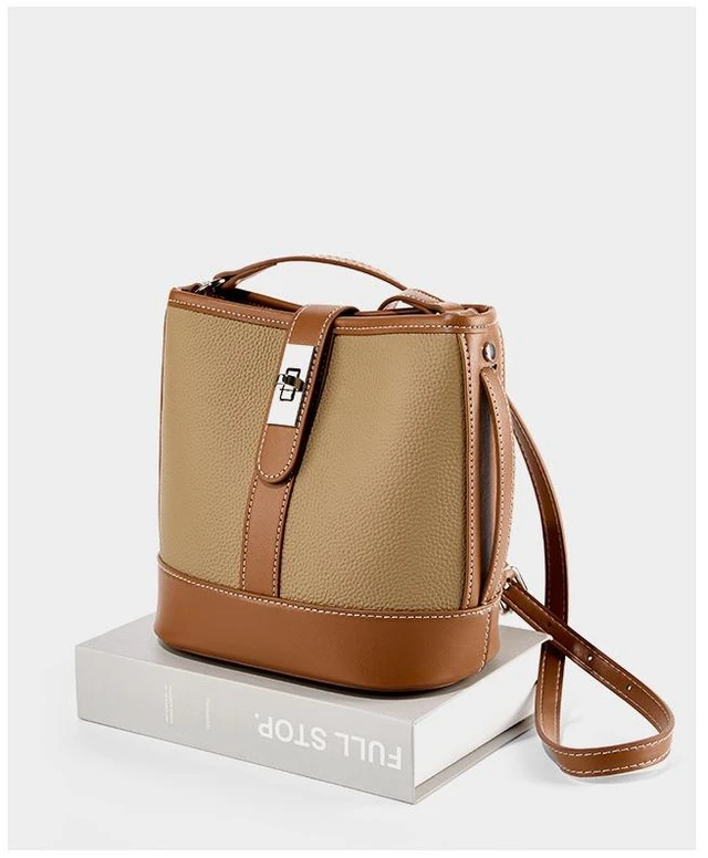 Alt view image 3 of 5 - Genuine Leather Shoulder Bag for Women Purses and Handbags Brown