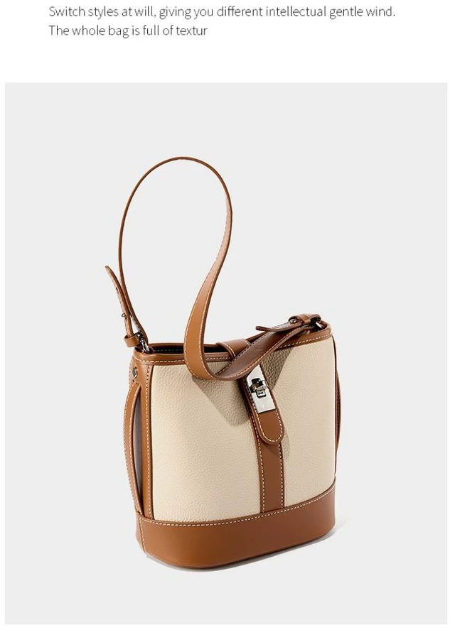Alt view image 3 of 3 - Genuine Leather Shoulder Bag for Women Purses and Handbags White