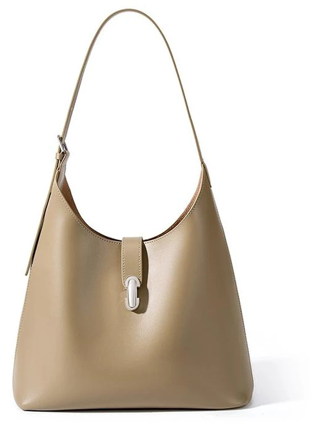 Main image of Genuine Leather Hobo Bags for Women Shoulder Purses and Handbags Brown