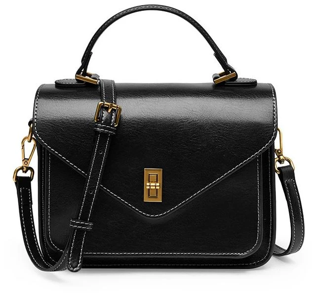 Main image of Genuine Leather Summer Straw Purses and Handbags Shoulder Clutch Beach Bag Black