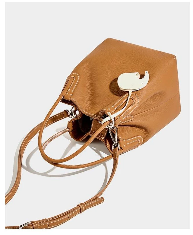 Alt view image 2 of 4 - Genuine Leather Purses and Handbags for Women Crossbody Stachel Shoulder Bags Brown