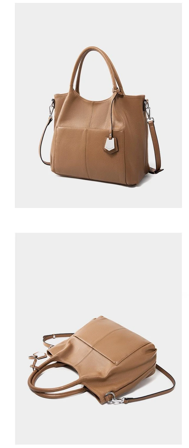 Alt view image 2 of 2 - Women Soft Genuine Leather Totes Shoulder Bag Purses and Handbags Brown