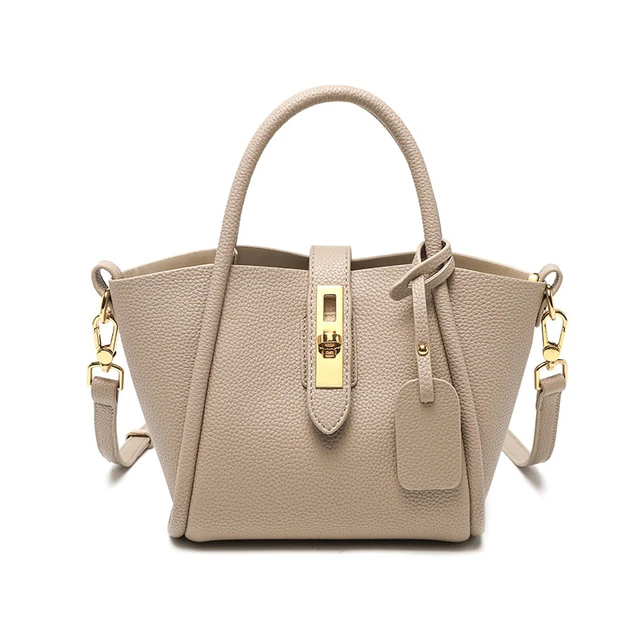Main image of Genuine Leather Women's Top-handle Bags White