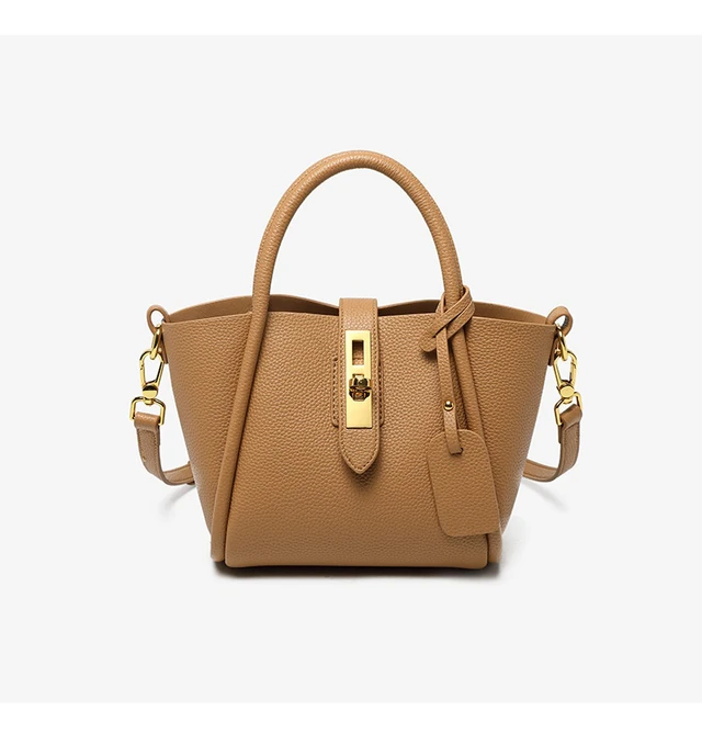 Alt view image 2 of 4 - Genuine Leather Women's Top-handle Bags Brown