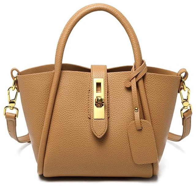 Main image of Genuine Leather Women's Top-handle Bags Brown