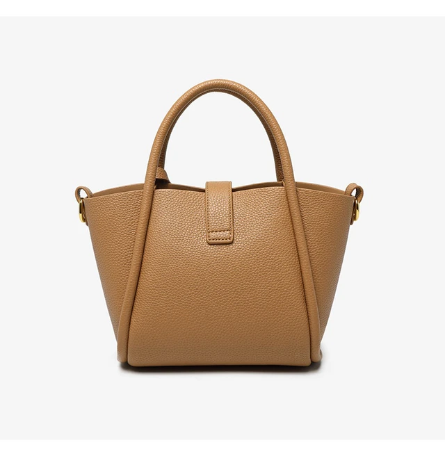 Alt view image 4 of 4 - Genuine Leather Women's Top-handle Bags Brown