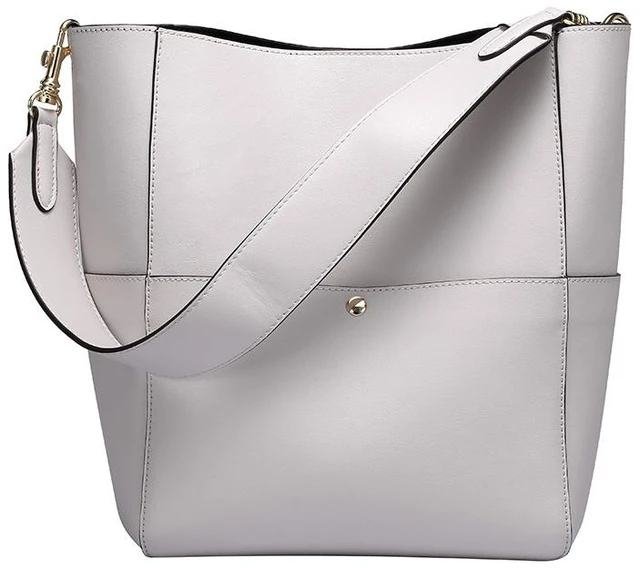Main image of Women Genuine Leather Designer Tote Bags Purses And Handbags White