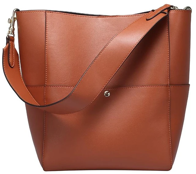 Main image of Women Genuine Leather Designer Tote Bags Purses And Handbags Brown