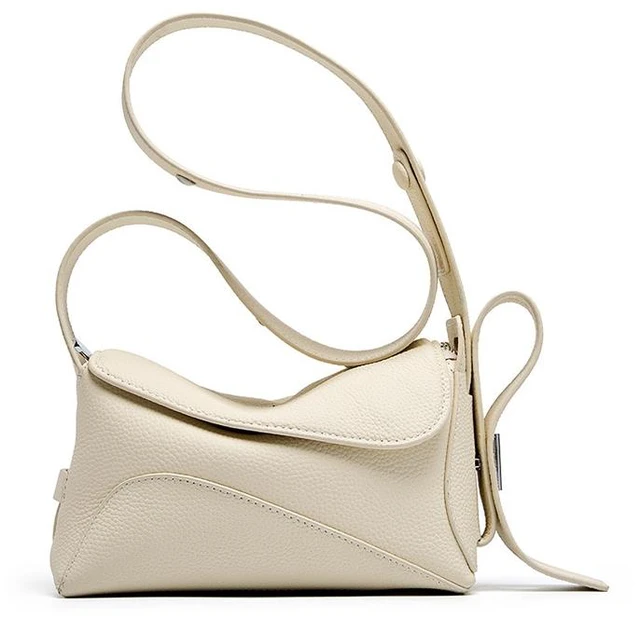 Main image of Genuine Leather Womens Hobo Purse Roomy Casual Shoulder Bags White