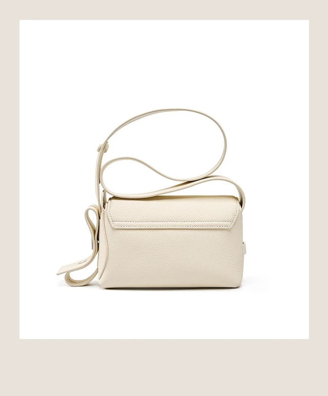 Alt view image 5 of 5 - Genuine Leather Womens Hobo Purse Roomy Casual Shoulder Bags White